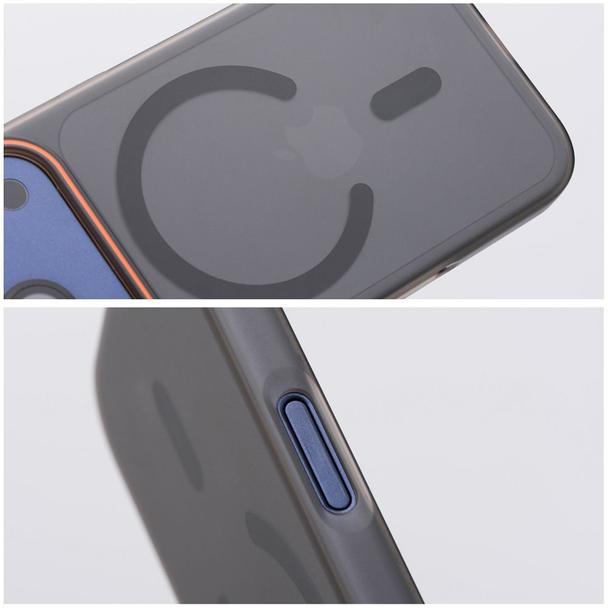 Etui na iPhone 18 Pro / 17 Pro Go Orange zgodne z MagSafe czarne