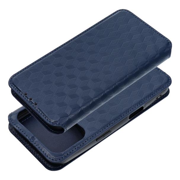 Etui z klapką na iPhone 17 PRO Cubic Book niebieskie
