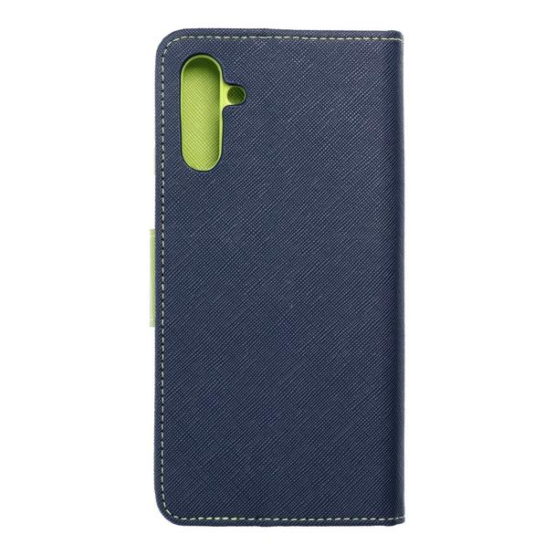 Kabura FANCY Book do SAMSUNG A13 5G / A04S granatowo limonkowy