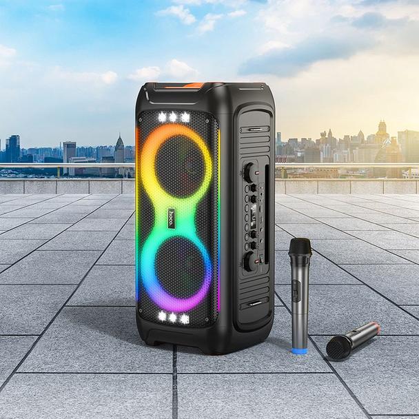 Zestaw do karaoke bluetooth 60W 8h Hoco HA9 czarny