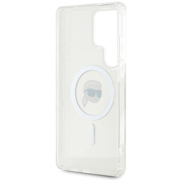 KARL LAGERFELD futerał do SAMSUNG S25 Ultra KLHMS25LHLSKIH (Magnetic IML Metal K. Heads) biały