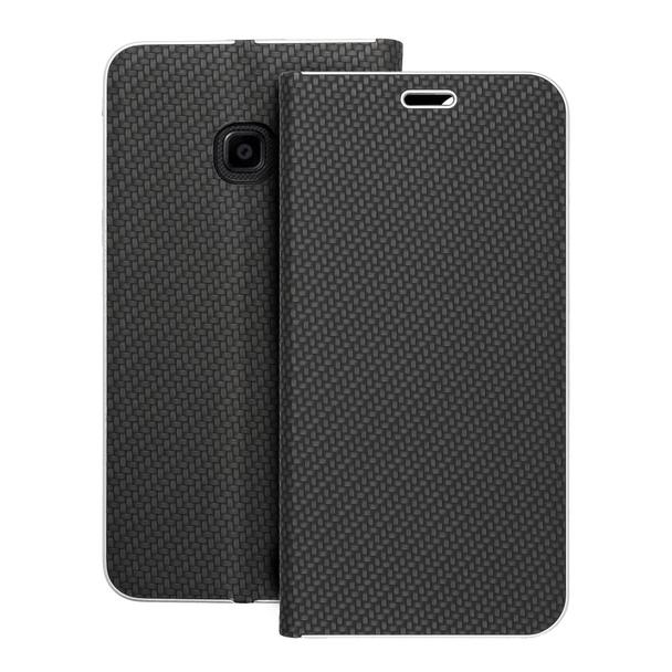 Etui z klapką na Samsung Xcover 4 Luna Book Carbon czarne