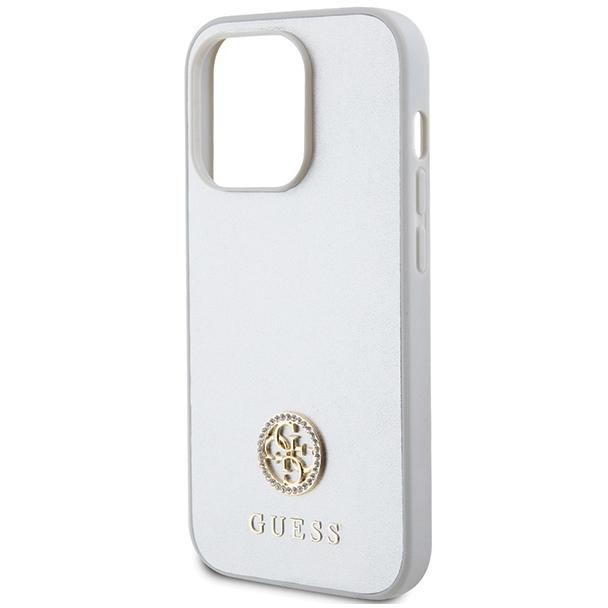 GUESS futerał do IPHONE 15 Pro GUHCP15LPS4DGPS (Strass Metal Logo) srebrny