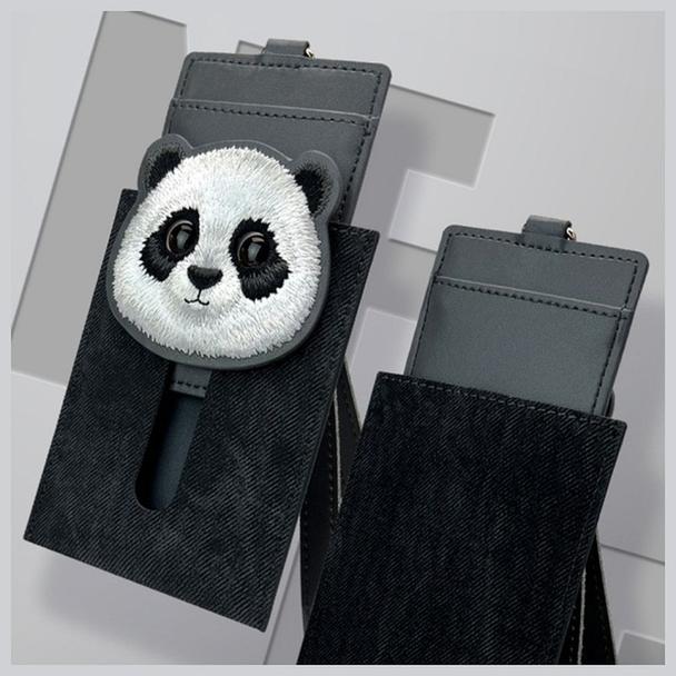 NIMMY portfel na karty BIG EYED PET 2.0 Panda czarny