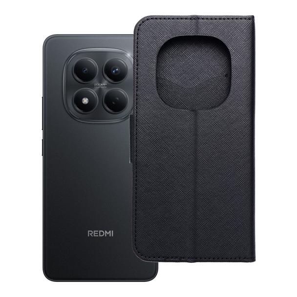 Etui z klapką na Xiaomi Redmi NOTE 15 PRO 5G Fancy Book czarne