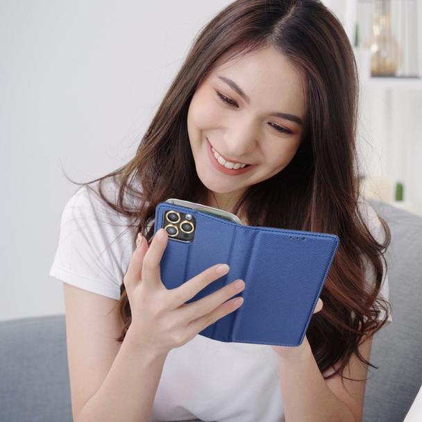 Etui z klapką na Motorola G17 POWER Smart Case Book granatowe