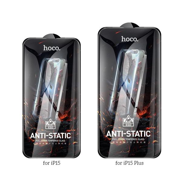 Szkło hartowane do iPhone 15 / 16 Hoco HD Anti-static 25 sztuk G10