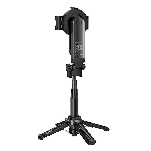 Live stand Hoco z magnetycznym oraz uniwersalnym mocowaniem z pilotem bezprzewodowym K27 PRO  czarny