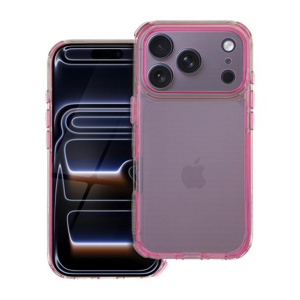 Futerał do iPhone 17 PRO Matrix Clear pudrowy róż