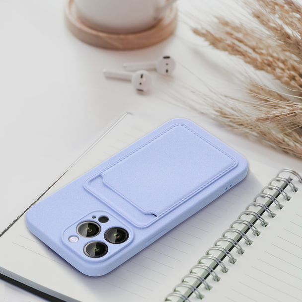 Futerał CARD CASE do SAMSUNG A13 5G / A04S fioletowy