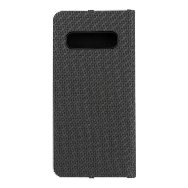 Etui z klapką na Samsung S10 Luna Book Carbon czarne