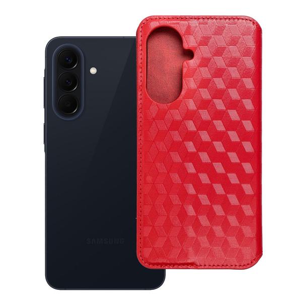 Etui z klapką na Samsung A57 5G Cubic Book czerwone