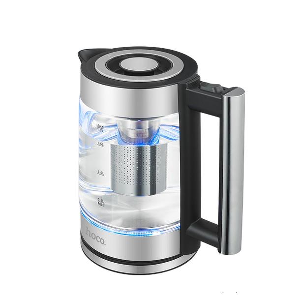 Czajnik elektryczny Hoco 1,8L HA01A szkło / stainless steel