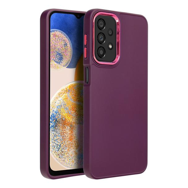 Futerał do Samsung A23 5G Frame fioletowy