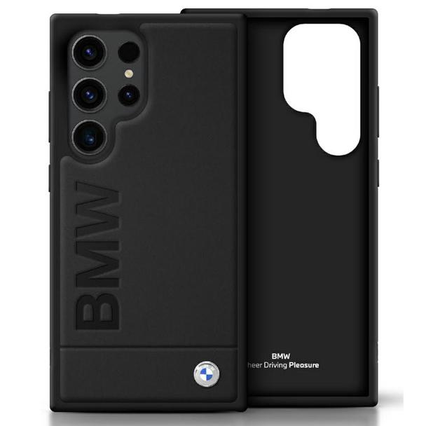 BMW futerał do SAMSUNG S25 Ultra BMHCS25LSLLBK (Sign Leather Hot Stamp Logo) black