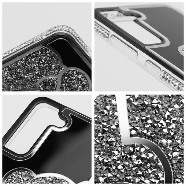 Etui na Samsung S25 FE / S26 FE Teddy Bear srebrne