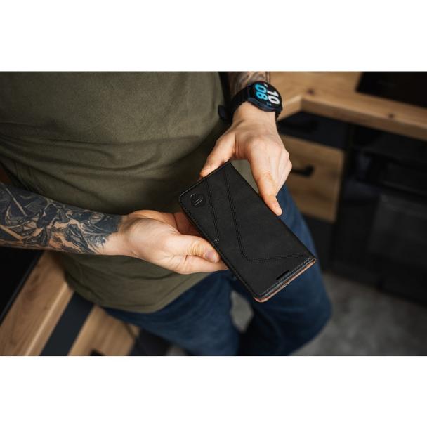 Pokrowiec na Samsung S25 Forcell F-Protect RFID Blocker Book czarny
