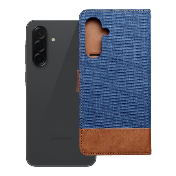 Etui z klapką na Samsung A36 5G Jeans Book niebieskie