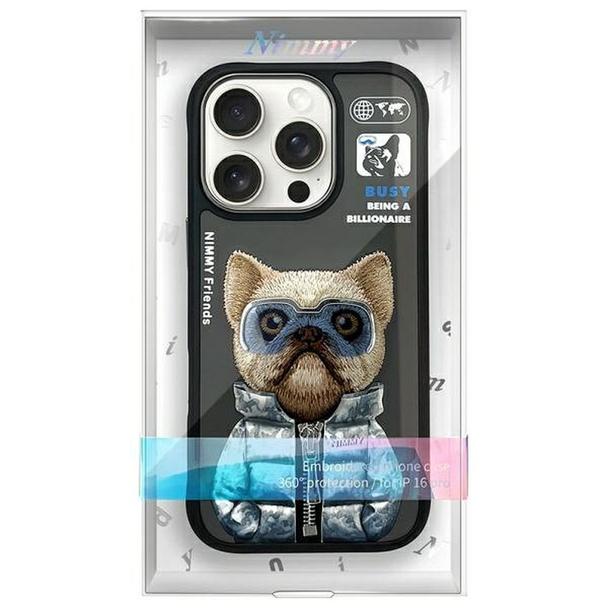 NIMMY futerał COOL&CUTE 2.0 Dog do IPHONE 16 Pro Max czarny