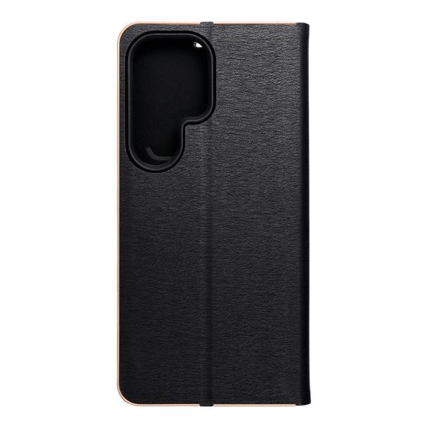Etui z klapką na Samsung S25 ULTRA Luna Book Gold czarne