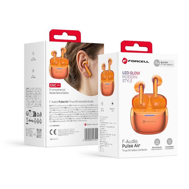 Słuchawki bezprzewodowe douszne TWS Forcell F-Audio Pulse Air ENC złoty 0INT