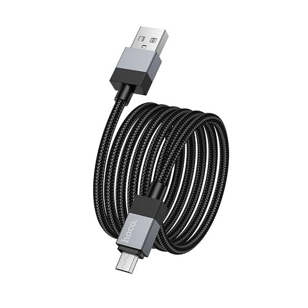 Kabel USB A do Micro USB Hoco 2,4A 1 m X110 czarny