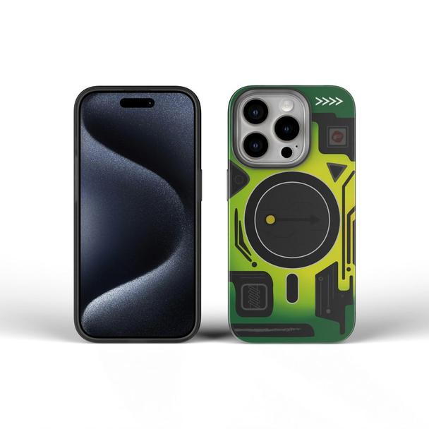 Etui na iPhone 16 PRO MAX Forcell F-Protect Levels Dual Layer 4D technology zgodne z MagSafe Military Drop-Test cyber green