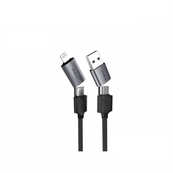 Kabel USB X-ONE QuantumFlex - typ C do C max 60W 1,2m czarny