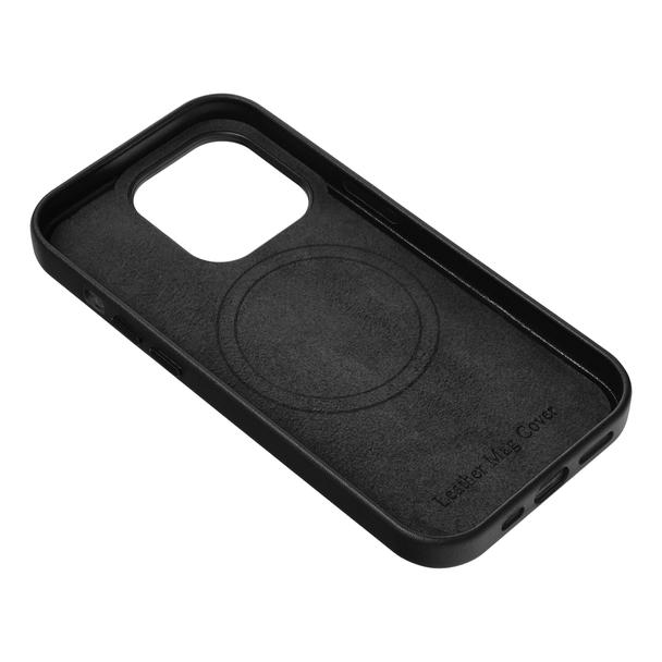 Futerał LEATHER MAG COVER kompatybilny z MagSafe do IPHONE 11 czarny