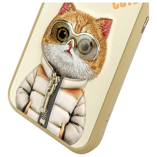 NIMMY futerał COOL&CUTE 2.0 Cat do IPHONE 15 Pro Max khaki