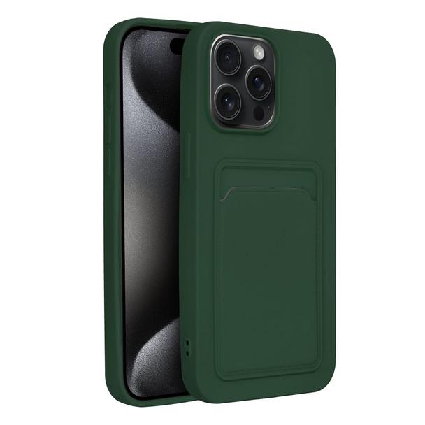 Futerał do iPhone 15 PRO MAX Card Case zielony