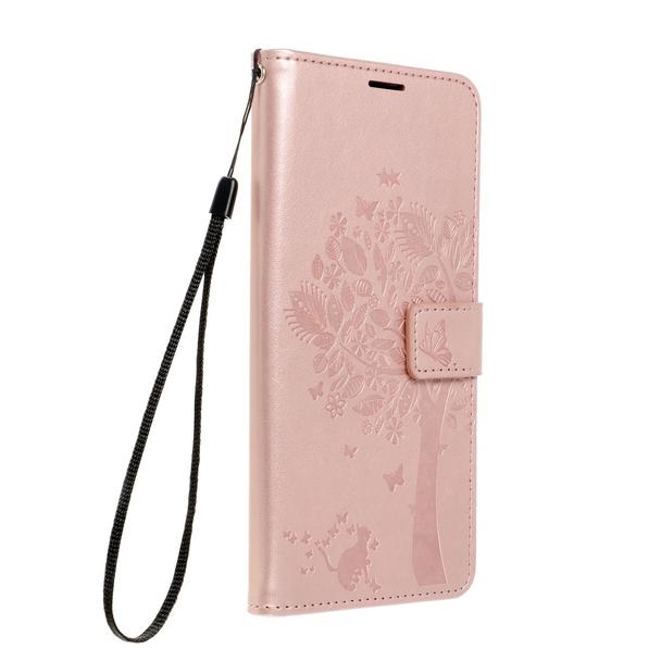 Etui z klapką na Samsung A13 5G / A04S Mezzo Book drzewo złoto-różowe