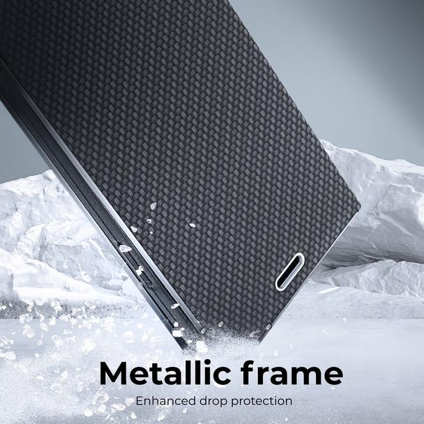Etui z klapką na Xiaomi Redmi 9AT / Redmi 9A Luna Book Carbon czarne