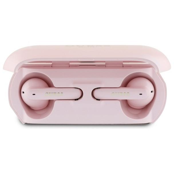 GUESS słuchawki bezprzewodowe bluetooth TWS GUTWSC2MCDSP (Elongated Metallic Classic Printed Logo) różowe