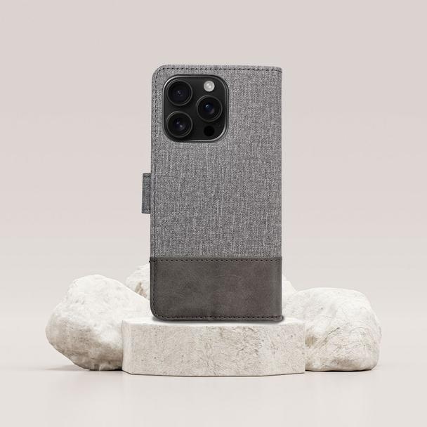 Etui z klapką na Samsung A27 Gomma Book szare