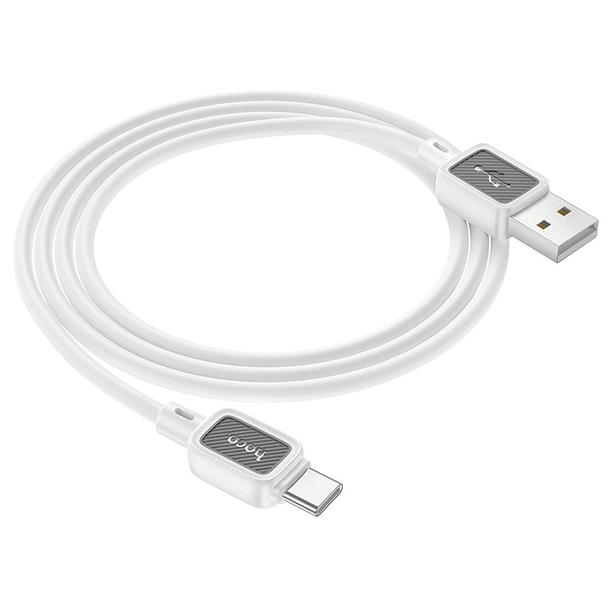 Kabel USB A do USB C Hoco 3A 1 m X108 biały