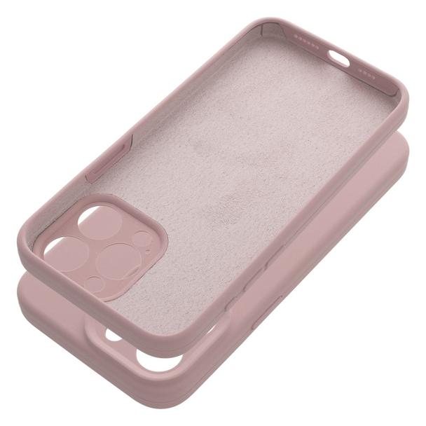 Futerał do iPhone 15 PRO MAX Silicone 2mm pudrowy róż