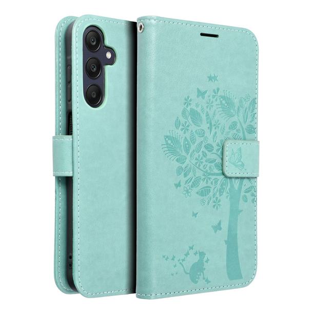 Etui z klapką na Samsung A25 5G Mezzo Book drzewo zielone