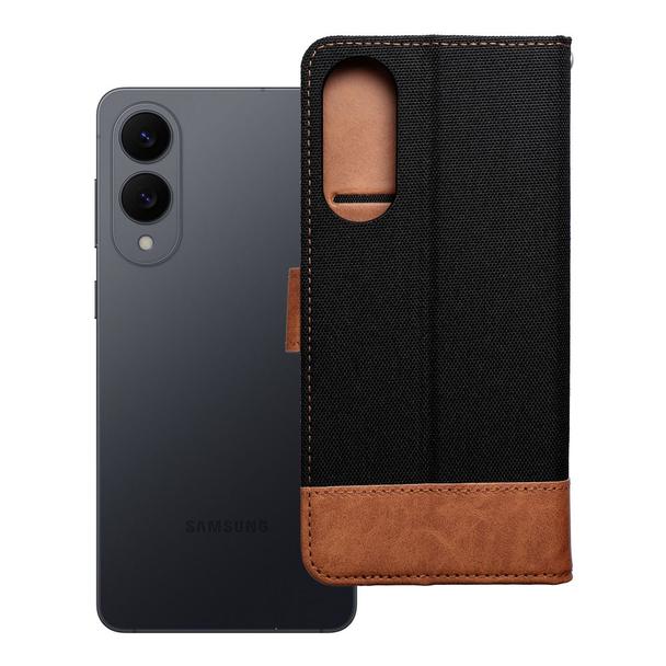 Etui z klapką na Samsung S25 Edge Jeans Book czarne