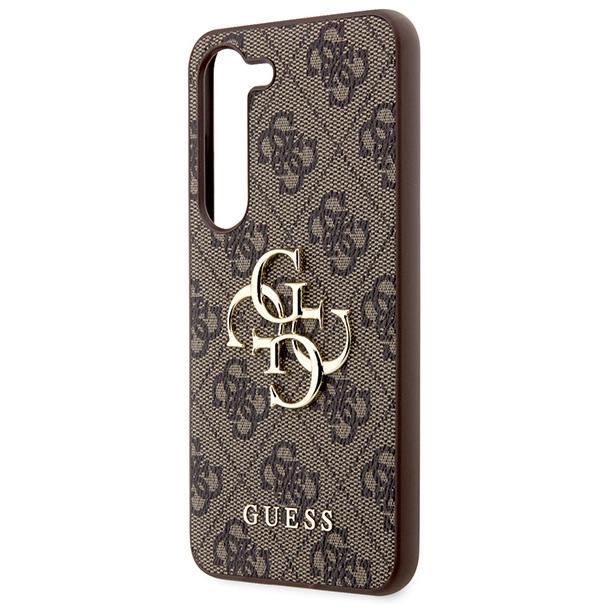 GUESS futerał do SAMSUNG S24 Plus GUHCS24M4GMGBR (Leather 4G Metal Logo) brązowy