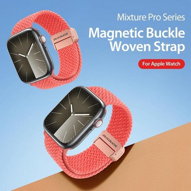 DUX DUCIS pasek MIXTURE PRO pleciony do Apple Watch 38 / 40 / 41 mm guava