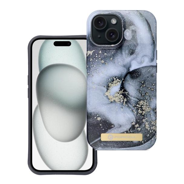 Etui na iPhone 15 Forcell F-Protect Mirage zgodny z MagSafe marble mist