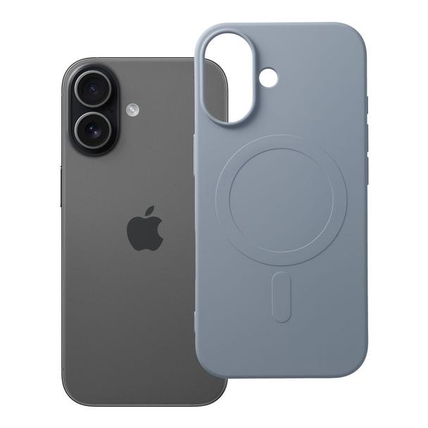 Futerał do iPhone 17 Silicone Mag Cover zgodny z MagSafe (big hole) jasnoniebieski