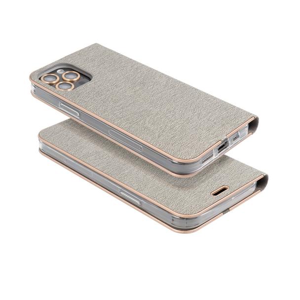 Etui z klapką na Samsung A33 5G Luna Book Gold srebrne