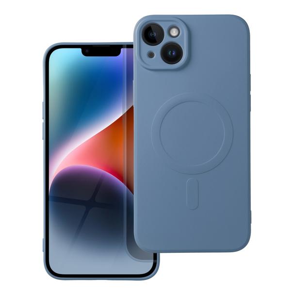 Futerał do iPhone 14 PLUS Silicone Mag Cover zgodny z MagSafe niebieski