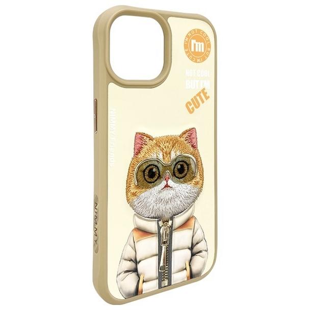 NIMMY futerał COOL&CUTE 2.0 Cat do IPHONE 15 khaki