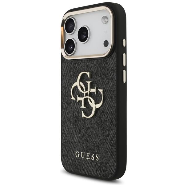 GUESS futerał do IPHONE 18 Pro / 17 Pro GUE005483 (PU W/ Big 4G Classic Logo) czarny złoty