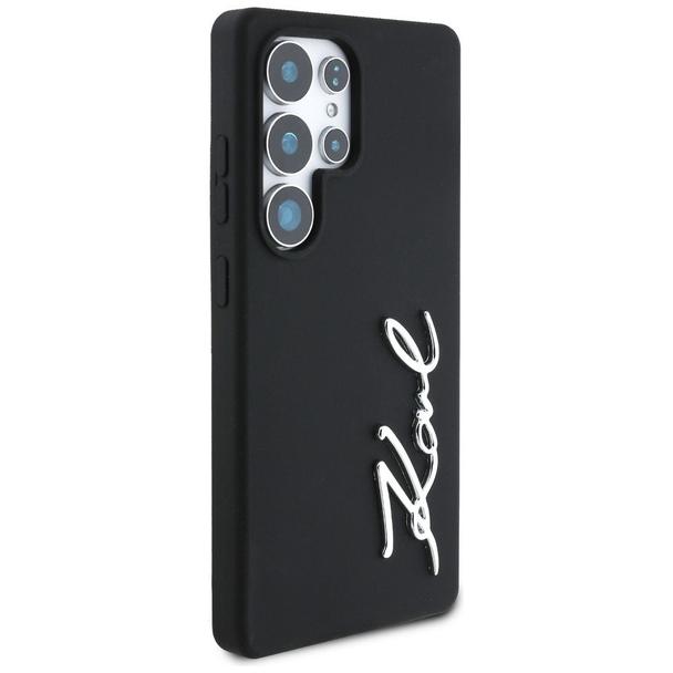 KARL LAGERFELD futerał do SAMSUNG S25 Ultra KLHCS25LSCMSMVK (Silicone Sign Metal Logo) czarny