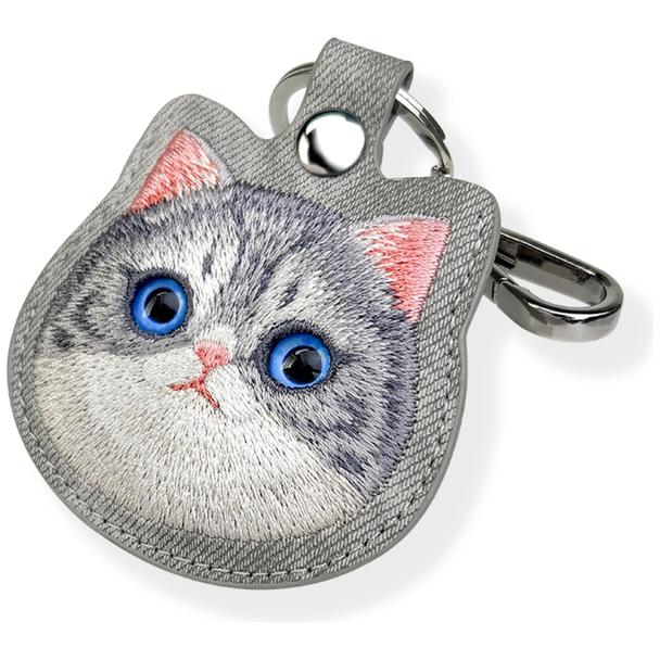 NIMMY etui na lokalizator / brelok BIG EYED PET 2.0 Cat szary