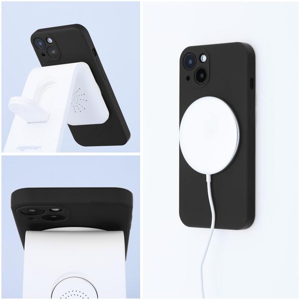 Etui na Samsung S26 FE Silicone Mag Cover zgodne z MagSafe (camera protection) czarne